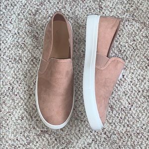 Blush slip on flats